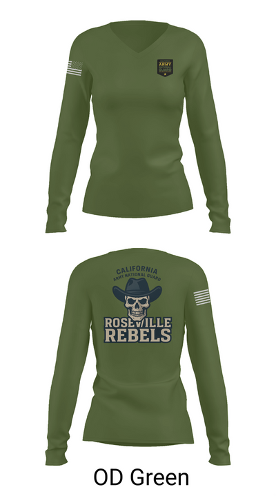 Team Roseville 67248526 Women's Long Sleeve V-neck Shirt - 54
