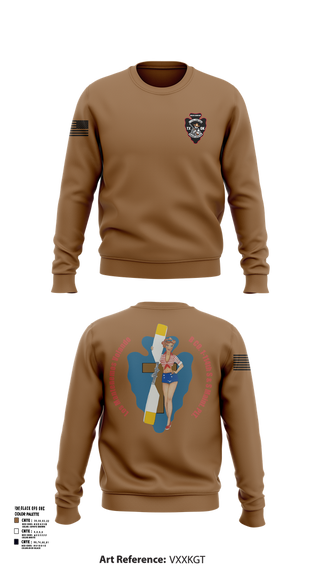 Crew Neck Sweatshirt, B Co. 1/114th S&S, , Teamtime, Team time, sublimation, custom sports apparel, team uniforms, spirit wear, spiritwear, sports uniforms, custom shirts, team store, custom team store, fundraiser sports, apparel fundraiser