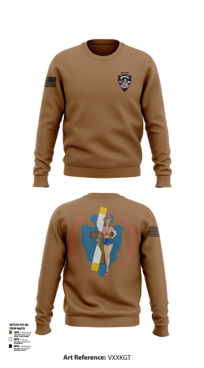B Co. 1/114th S&S 17480946 Crew Neck Sweatshirt - 103