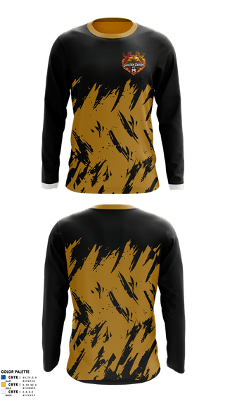 Long Sleeve Performance Shirt, Golden Deers FC, Men's Soccer, Teamtime, Team time, sublimation, custom sports apparel, team uniforms, spirit wear, spiritwear, sports uniforms, custom shirts, team store, custom team store, fundraiser sports, apparel fundraiser