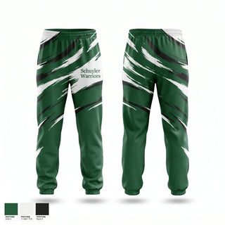 Sweatpants, Schuyler Warriors, Track & Field, Teamtime, Team time, sublimation, custom sports apparel, team uniforms, spirit wear, spiritwear, sports uniforms, custom shirts, team store, custom team store, fundraiser sports, apparel fundraiser