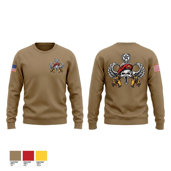 Crew Neck Sweatshirt, 3RD PLT, Army, Teamtime, Team time, sublimation, custom sports apparel, team uniforms, spirit wear, spiritwear, sports uniforms, custom shirts, team store, custom team store, fundraiser sports, apparel fundraiser
