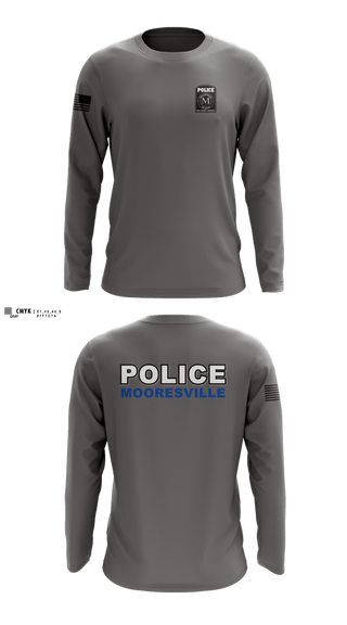 Long Sleeve Performance Shirt, Mooresville Police Department, Police, Teamtime, Team time, sublimation, custom sports apparel, team uniforms, spirit wear, spiritwear, sports uniforms, custom shirts, team store, custom team store, fundraiser sports, apparel fundraiser