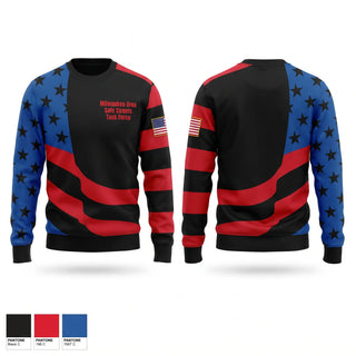 Crew Neck Sweatshirt, Milwaukee Area Safe Streets Task Force, Police, Teamtime, Team time, sublimation, custom sports apparel, team uniforms, spirit wear, spiritwear, sports uniforms, custom shirts, team store, custom team store, fundraiser sports, apparel fundraiser