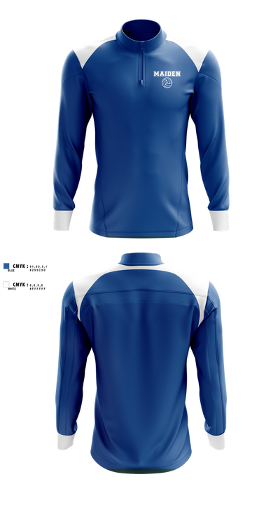Maiden Volleyball 65354526 Quarter Zip Jacket - 2