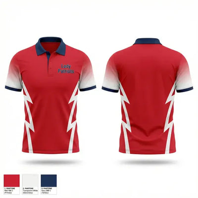 Lady Patriots 72147941 Short Sleeve Performance Polo - 1