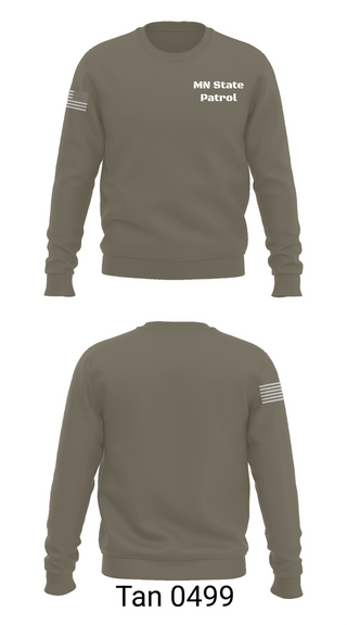 Crew Neck Sweatshirt, MN State Patrol, Police, Teamtime, Team time, sublimation, custom sports apparel, team uniforms, spirit wear, spiritwear, sports uniforms, custom shirts, team store, custom team store, fundraiser sports, apparel fundraiser
