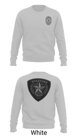 Crew Neck Sweatshirt, STAFFORD POLICE DEPARTMENT, Police, Teamtime, Team time, sublimation, custom sports apparel, team uniforms, spirit wear, spiritwear, sports uniforms, custom shirts, team store, custom team store, fundraiser sports, apparel fundraiser