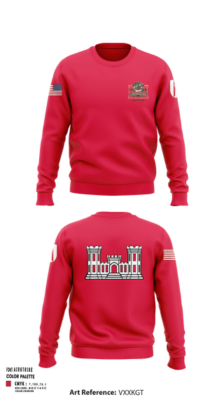 Crew Neck Sweatshirt, 612 Engineer Detachment, , Teamtime, Team time, sublimation, custom sports apparel, team uniforms, spirit wear, spiritwear, sports uniforms, custom shirts, team store, custom team store, fundraiser sports, apparel fundraiser