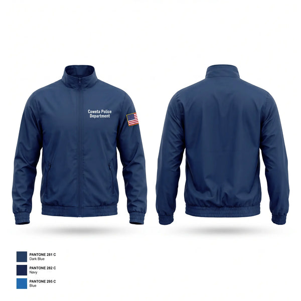 Windbreaker, Coweta Police Department, Police, Teamtime, Team time, sublimation, custom sports apparel, team uniforms, spirit wear, spiritwear, sports uniforms, custom shirts, team store, custom team store, fundraiser sports, apparel fundraiser