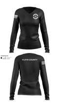 Floyd County Sheriff’s Office 40906006 Women's Long Sleeve V-neck Shirt - 21