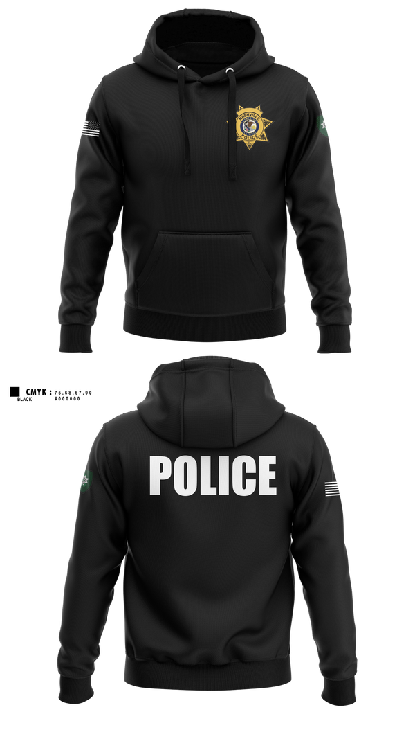 Hoodie, Nashville Police Department, Illinois, Police, Teamtime, Team time, sublimation, custom sports apparel, team uniforms, spirit wear, spiritwear, sports uniforms, custom shirts, team store, custom team store, fundraiser sports, apparel fundraiser