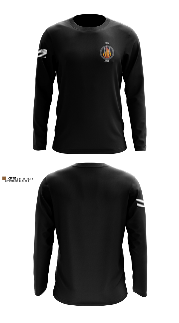 Long Sleeve Performance Shirt, CCoE Charlie Branch, Army, Teamtime, Team time, sublimation, custom sports apparel, team uniforms, spirit wear, spiritwear, sports uniforms, custom shirts, team store, custom team store, fundraiser sports, apparel fundraiser