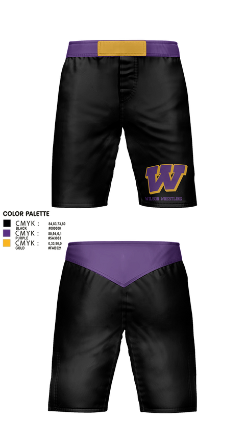 Fight Shorts, Wilson High School Wrestling, Wrestling, Teamtime, Team time, sublimation, custom sports apparel, team uniforms, spirit wear, spiritwear, sports uniforms, custom shirts, team store, custom team store, fundraiser sports, apparel fundraiser