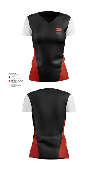 Womens Short Sleeve Vneck Shirt, Marlboro Dukes, Bowling, Teamtime, Team time, sublimation, custom sports apparel, team uniforms, spirit wear, spiritwear, sports uniforms, custom shirts, team store, custom team store, fundraiser sports, apparel fundraiser