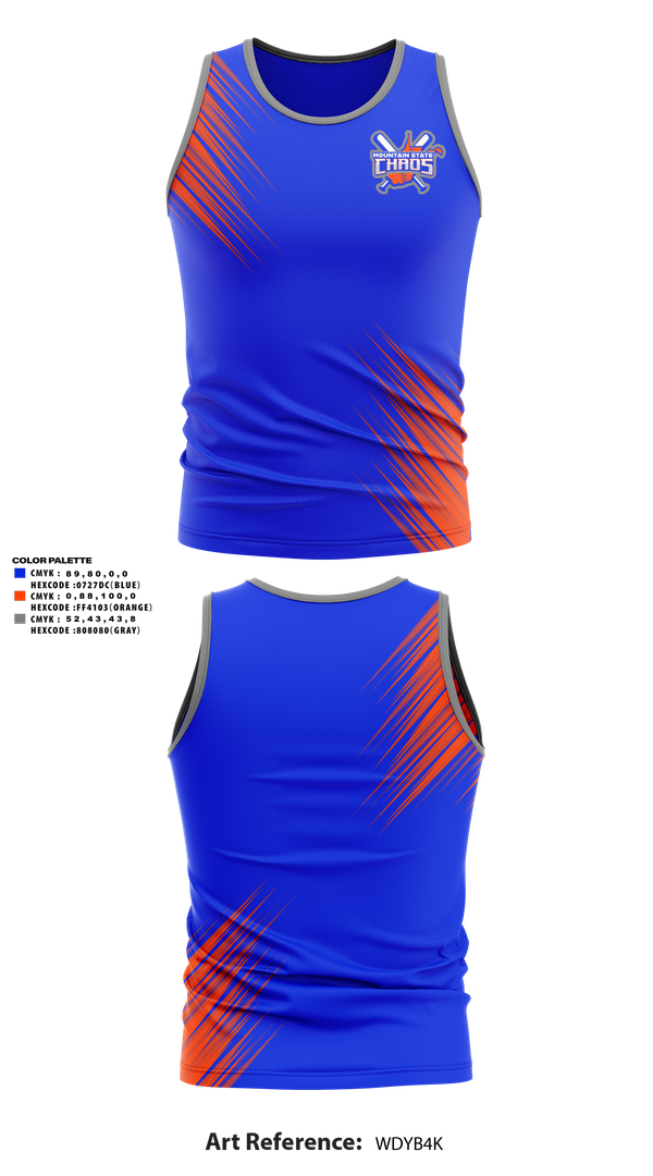Tank Top, Mountain State Chaos, Softball, Teamtime, Team time, sublimation, custom sports apparel, team uniforms, spirit wear, spiritwear, sports uniforms, custom shirts, team store, custom team store, fundraiser sports, apparel fundraiser