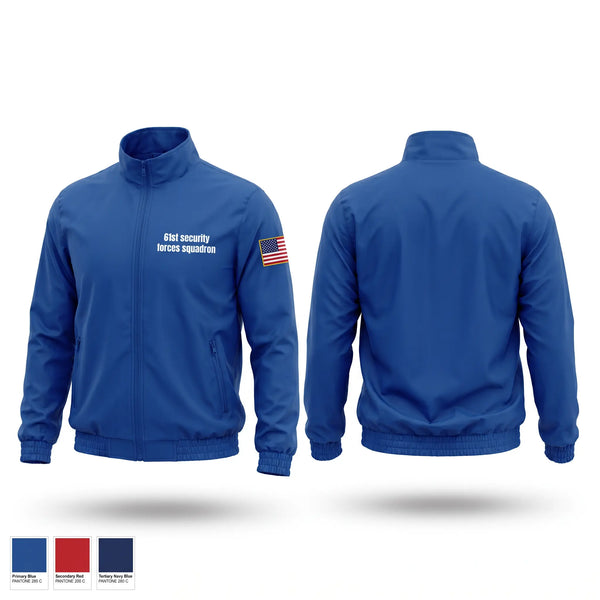 Windbreaker, 61st security forces squadron, Air Force, Teamtime, Team time, sublimation, custom sports apparel, team uniforms, spirit wear, spiritwear, sports uniforms, custom shirts, team store, custom team store, fundraiser sports, apparel fundraiser