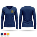 Vinton Police Department Women's Long Sleeve V-neck Shirt - 1