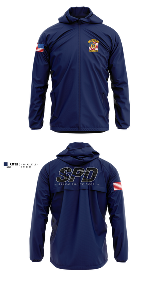 Windbreaker, Salem Police Department, Police, Teamtime, Team time, sublimation, custom sports apparel, team uniforms, spirit wear, spiritwear, sports uniforms, custom shirts, team store, custom team store, fundraiser sports, apparel fundraiser