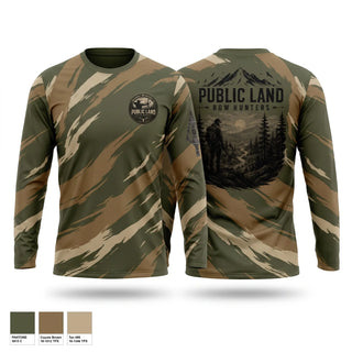 Long Sleeve Performance Shirt, Public Land Bow Hunters, , Teamtime, Team time, sublimation, custom sports apparel, team uniforms, spirit wear, spiritwear, sports uniforms, custom shirts, team store, custom team store, fundraiser sports, apparel fundraiser