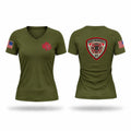 WEST MARSHALL FIRE DEPARTMENT Women's Short Sleeve V-neck Shirt - 1