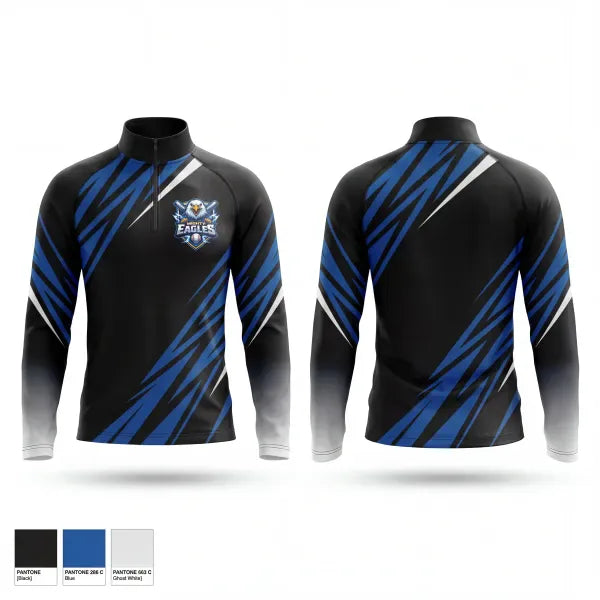 Quarter Zip Jacket, Mighty Eagles, Baseball, Teamtime, Team time, sublimation, custom sports apparel, team uniforms, spirit wear, spiritwear, sports uniforms, custom shirts, team store, custom team store, fundraiser sports, apparel fundraiser