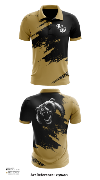 Short Sleeve Performance Polo, River View Black Bears, Swimming, Teamtime, Team time, sublimation, custom sports apparel, team uniforms, spirit wear, spiritwear, sports uniforms, custom shirts, team store, custom team store, fundraiser sports, apparel fundraiser