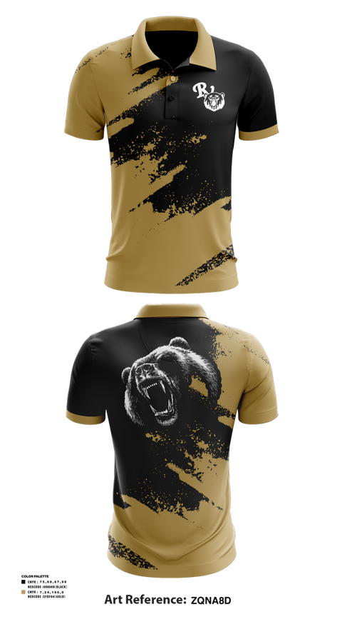 Short Sleeve Performance Polo, River View Black Bears, Swimming, Teamtime, Team time, sublimation, custom sports apparel, team uniforms, spirit wear, spiritwear, sports uniforms, custom shirts, team store, custom team store, fundraiser sports, apparel fundraiser