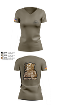 10 EAEF Bronze Crew 32641505 Women's Short Sleeve V-neck Shirt - 4