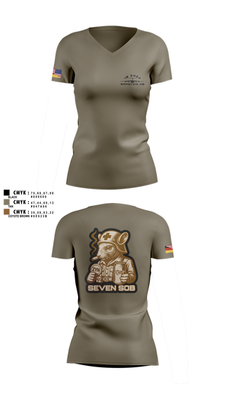 Womens Short Sleeve Vneck Shirt, 10 EAEF Bronze Crew, , Teamtime, Team time, sublimation, custom sports apparel, team uniforms, spirit wear, spiritwear, sports uniforms, custom shirts, team store, custom team store, fundraiser sports, apparel fundraiser