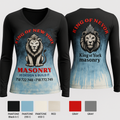 King of New York masonry 63328026 Women's Long Sleeve V-neck Shirt - 1