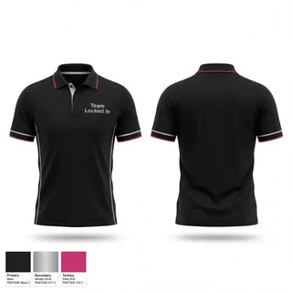 Short Sleeve Performance Polo, Team Locked In, Women's Basketball, Teamtime, Team time, sublimation, custom sports apparel, team uniforms, spirit wear, spiritwear, sports uniforms, custom shirts, team store, custom team store, fundraiser sports, apparel fundraiser