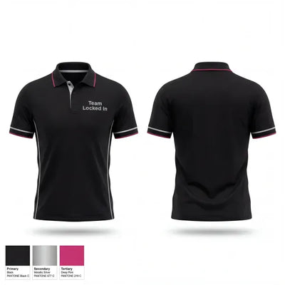 Team Locked In 93459307 Short Sleeve Performance Polo - 1