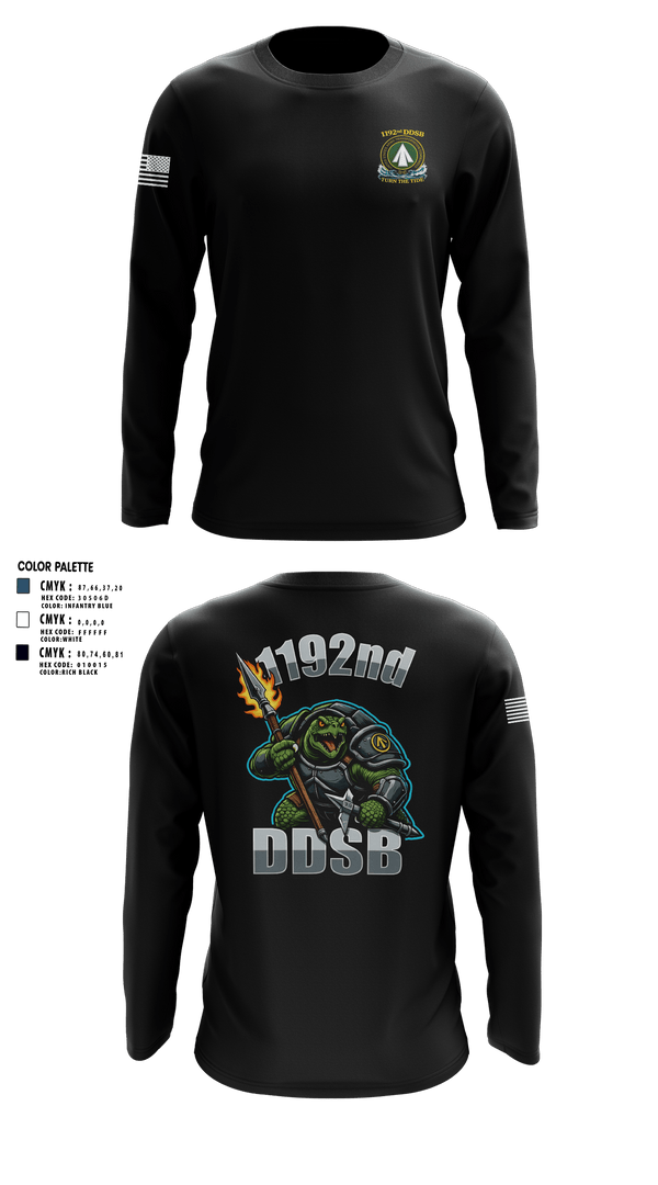Long Sleeve Performance Shirt, 1192nd DDSB, Army, Teamtime, Team time, sublimation, custom sports apparel, team uniforms, spirit wear, spiritwear, sports uniforms, custom shirts, team store, custom team store, fundraiser sports, apparel fundraiser