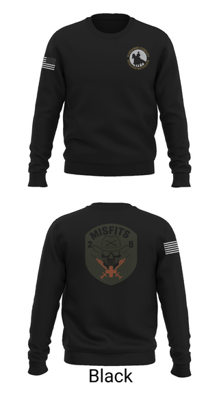 Crew Neck Sweatshirt, 2-8 Cav, HHC, Medic Platoon, , Teamtime, Team time, sublimation, custom sports apparel, team uniforms, spirit wear, spiritwear, sports uniforms, custom shirts, team store, custom team store, fundraiser sports, apparel fundraiser