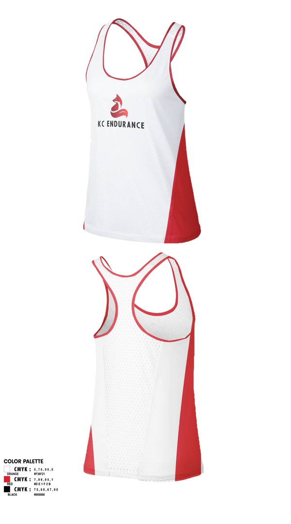 Womens Track Singlet, KC Endurance, , Teamtime, Team time, sublimation, custom sports apparel, team uniforms, spirit wear, spiritwear, sports uniforms, custom shirts, team store, custom team store, fundraiser sports, apparel fundraiser