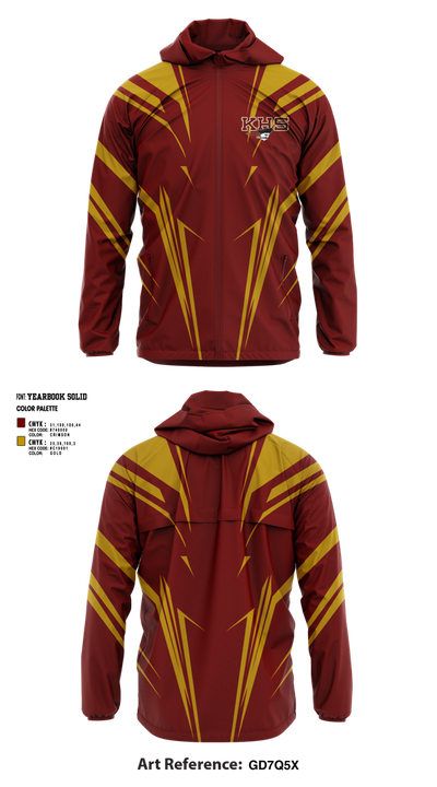 Kingston High School Cheer 38639250 Windbreaker - 1