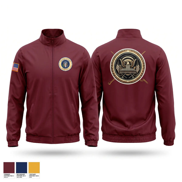 Windbreaker, Presidential Caskets Platoon, Army, Teamtime, Team time, sublimation, custom sports apparel, team uniforms, spirit wear, spiritwear, sports uniforms, custom shirts, team store, custom team store, fundraiser sports, apparel fundraiser