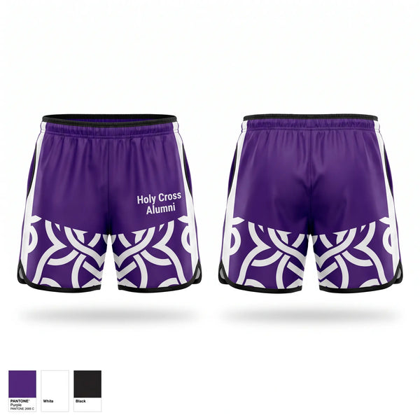 Track Shorts, Holy Cross Alumni, Track & Field, Teamtime, Team time, sublimation, custom sports apparel, team uniforms, spirit wear, spiritwear, sports uniforms, custom shirts, team store, custom team store, fundraiser sports, apparel fundraiser