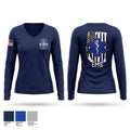 Upper Deerfield EMS Women's Long Sleeve V-neck Shirt - 1