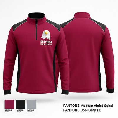 Smyrna High school 69076451 Quarter Zip Jacket - 1