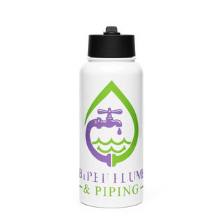 The-alpha-code 86394469 Stainless Steel Water Bottle with a Straw Lid