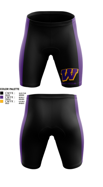 Wilson High School Wrestling 62815969 Men's Compression Shorts - 1
