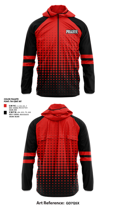 Clinton Prairie High School Dance 83427611 Windbreaker - 1