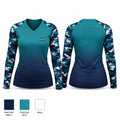 Stars Women's Long Sleeve V-neck Shirt - 1