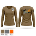 Diesel demons Women's Long Sleeve V-neck Shirt - 1