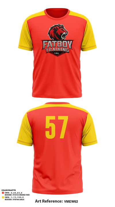 FATBOY TRAINING Inc.      #57 2047521 Short Sleeve Performance Shirt - 1