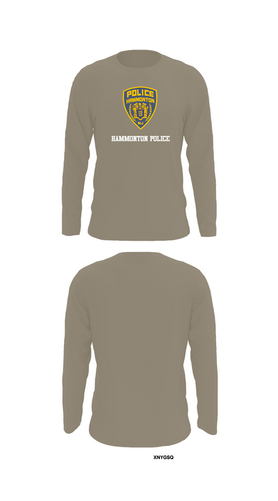 Hammonton Police 88438109 Long Sleeve Performance Shirt 69