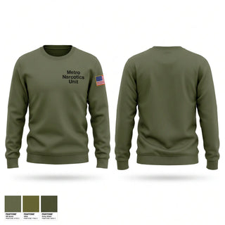Crew Neck Sweatshirt, Metro Narcotics Unit, Police, Teamtime, Team time, sublimation, custom sports apparel, team uniforms, spirit wear, spiritwear, sports uniforms, custom shirts, team store, custom team store, fundraiser sports, apparel fundraiser