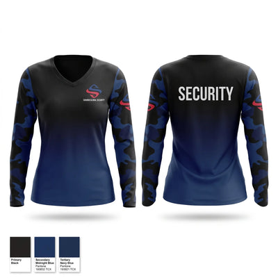 Sahara Global Security Women's Long Sleeve V-neck Shirt - 1